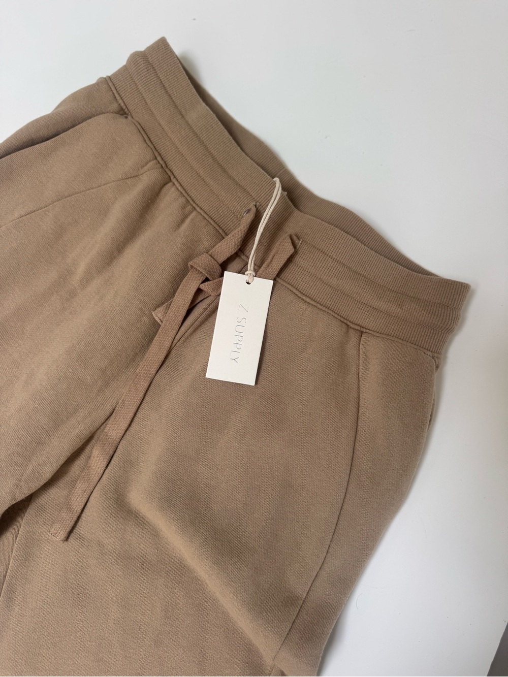 Z Supply Neutral Tan Drawstring Joggers